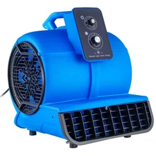 Floor Blower 19.3 In. 3 Speeds Blower Fan in Blue with 1/2 HP 2600 CFM Air Mover