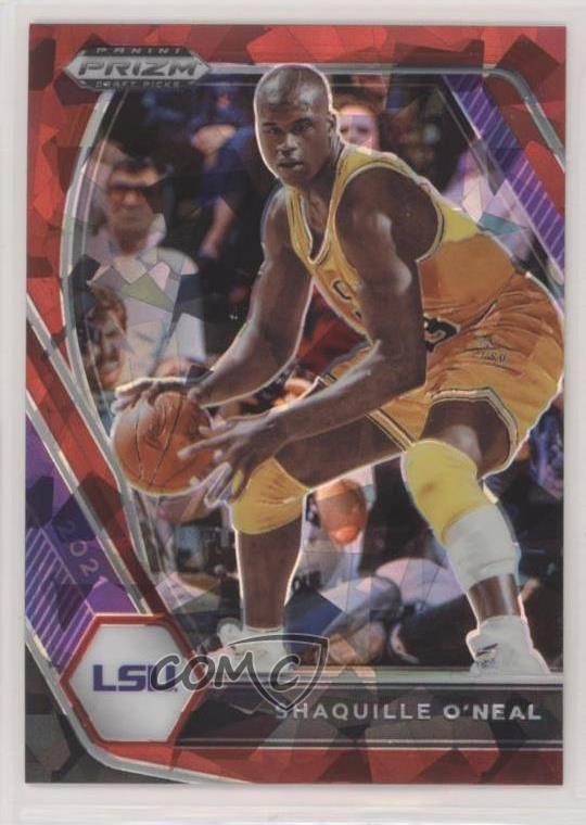 2021-22 Panini Prizm Draft Picks Red Ice Prizm Shaquille O'Neal #84 HOF