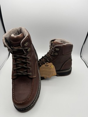 Men's 9.5 Georgia Boot 6'' Amp LT edge waterproof moc-toe work boots GB00467