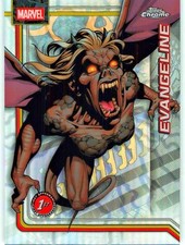 2026 Topps Chrome Marvel #117 Evangeline Whedon Storm's Lightning Refractor
