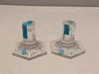 TIFFANY & CO Vintage Louis Comfort 1992. 2 Crystal Candlestick Candle Holders.