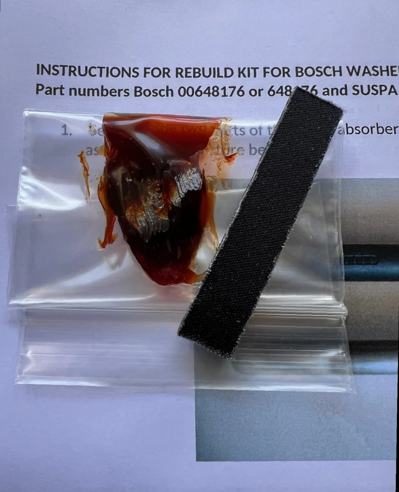 Rebuild kit for Bosch washer shock absorber 00648176 648176 SUSPA 062-30027