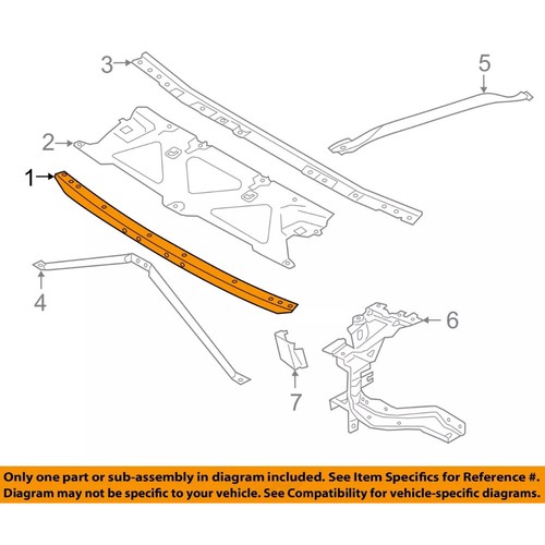 Fits 17-23 BMW 530 540 740 750 Front Upper Radiator Support Core 51647357209 - Picture 6 of 13