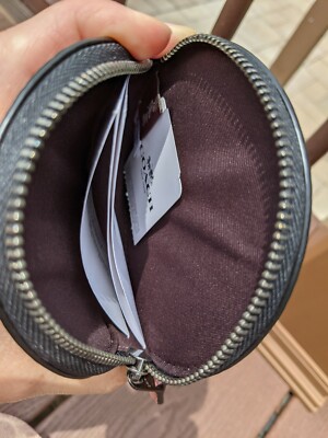 Coach Rexy & Carriage Tan 🦖 T-Rex Round Coin Case Card Holder