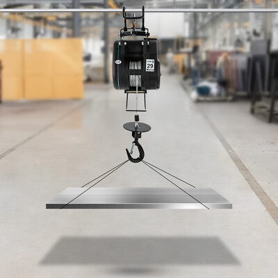 110V 50/60HZ Electric Hoist with Wired Control Winch Lift 500kg/1102.31lbs
