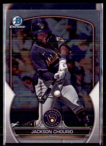 2023 Bowman Chrome Jackson Chourio Milwaukee Brewers #BDC-156 3 Karten Lot