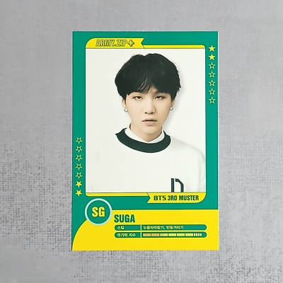 BTS 3rd Muster Seoul ARMY Zip+ Official Player Card Set - Suga