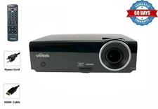 3200 ANSI Lumens DLP Projector HD 1080i for Fake Window Smart Home w/bundle