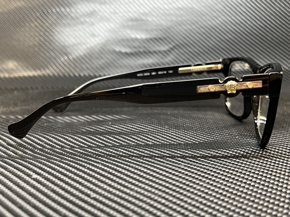 VERSACE VE3303 GB1 Black Rectangle 55 mm Men's Eyeglasses