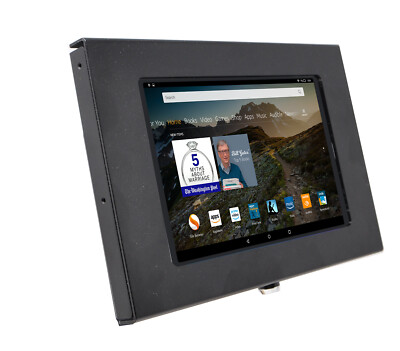 Amazon Fire HD 8 10 Max 11 Metal Locking Case 4 Kiosk POS Store Show Time Clock
