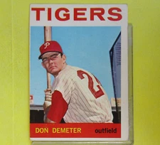 DON DEMETER  1964  VINTAGE  Outfield Topps #58  Detroit Tigers  (ph2