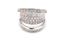 Sterling Silver 925 Cubic Zirconia Ring Size 5 0585 