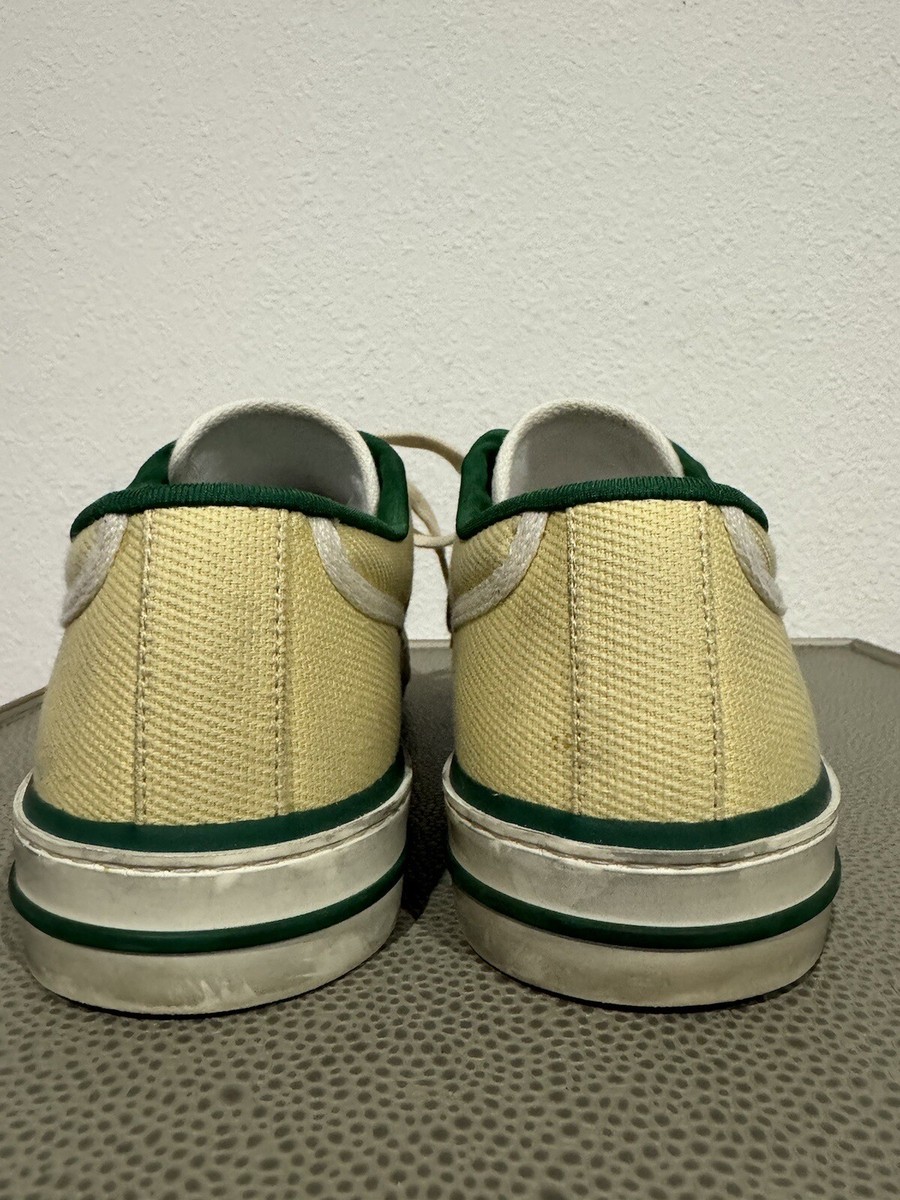 Gucci 1977 Tennis Butter Cotton Sneakers Mens 9 Shoes Retro  display picture 1