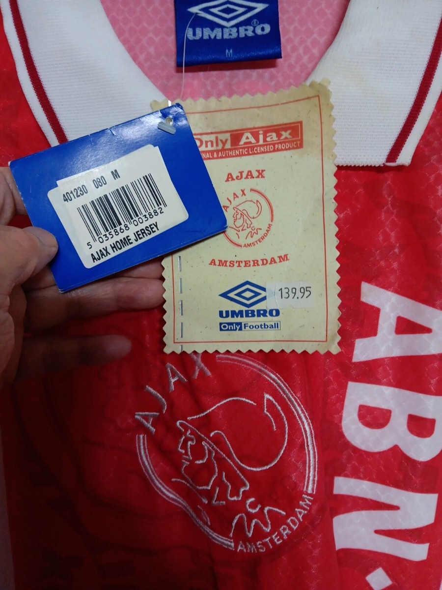 Ajax 1997-1998 Vintage Rare Home Football Soccer Umbro Shirt