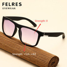 Men Women Square Bifocal Tinted Presbyopic Glasses Outdoor Fashion Sunglasses