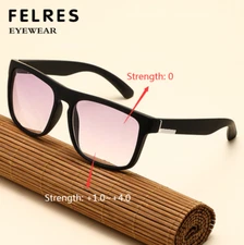 Men Women Square Bifocal Tinted Presbyopic Glasses Outdoor Fashion Sunglasses