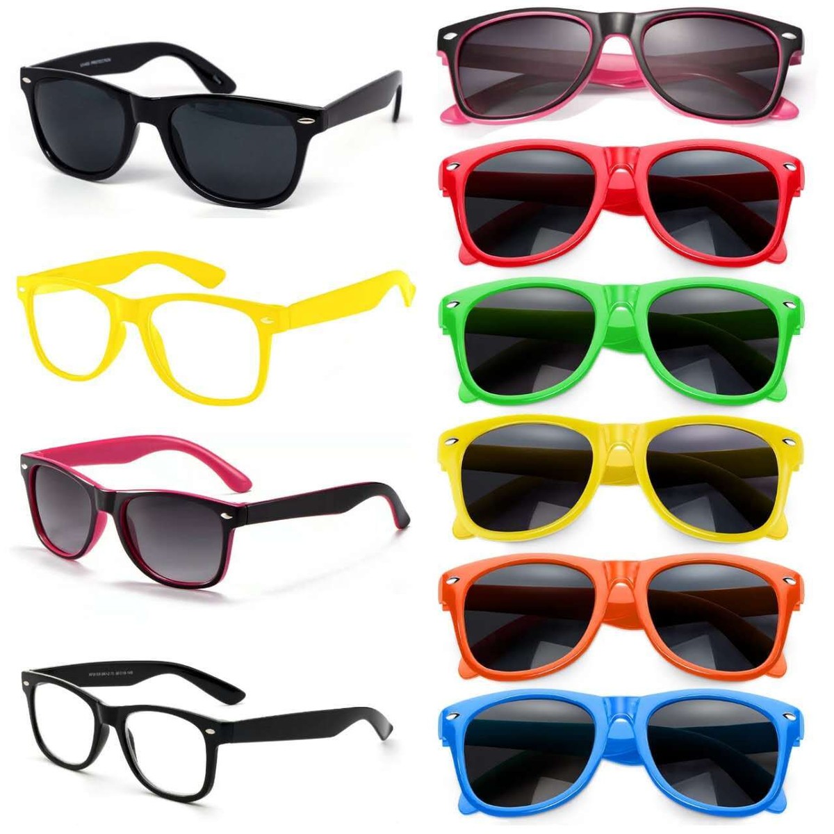 Montatura In Plastica Finitura Lucida O Opaca Occhiali Da Sole Uomo Nero UV400 - Montatura Quadrata Classica, Lenti Scure, Finitura Lucida O Opaca Occhiali Da Sole Donna Vogue - Foto 7