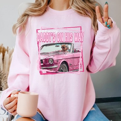 Don't Worry, Daddy's On His Way Trump Sweatshirt Ladies Sweater