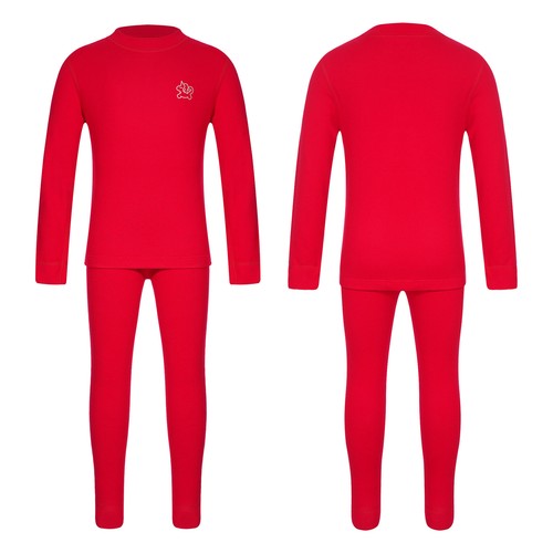 Kids Grils Boys T-shirt With Pants Warm Sportwear Winter Underwear Set Thermal - Picture 14 of 68