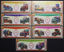 Equatorial Guinea: Michel No. 877-883 "Vintage" from 1976, Stamped