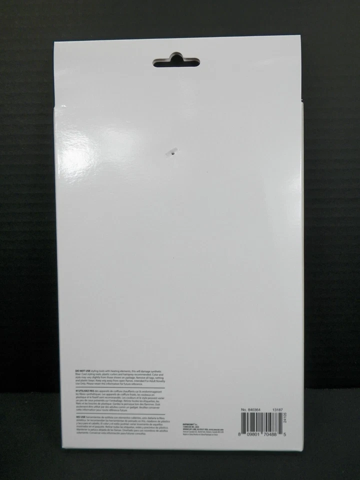 Amscan Black Short Bob Flapper Cosplay Wig Halloween Accessory - Image 3 of 3