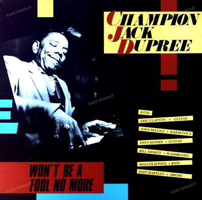 Champion Jack Dupree - Won't Be A Fool No More UK LP 1985 FOC (VG+/VG+) '