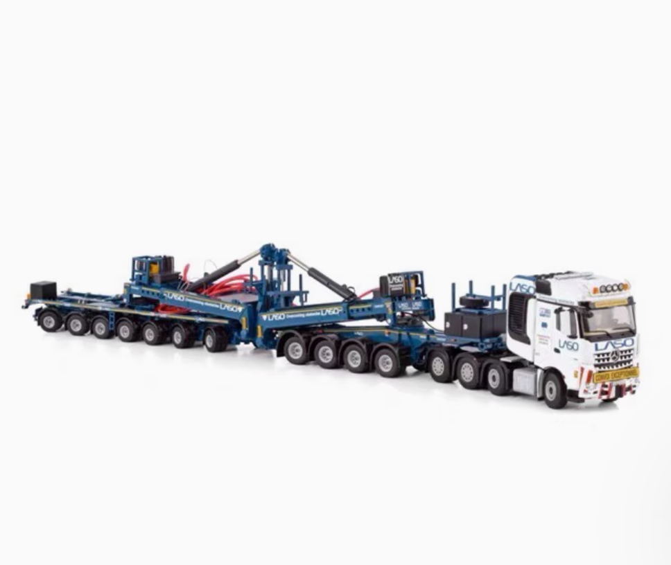 1:50 WSI MB MP4 SLT 8X4 Wind Power Trailer LASO Construct Machine