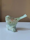 Fenton Lotus Mist Burmese Bird On Log Blushing Tulip Signed #648/2000