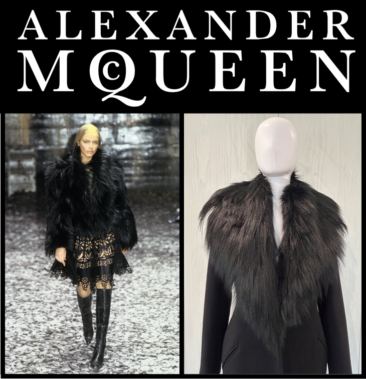 Alexander McQueen F/W 2000 'Eshu' Evening Coat with Goat Fur