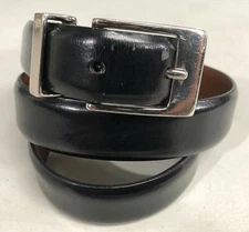 Ralph Lauren  30/32 Narrow Black Leather Womens Belt 