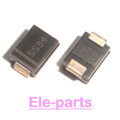 100 PCS SS34 DO-214AA 1N5822 SMB Schottky Barrier Diodes Rectifiers Chip