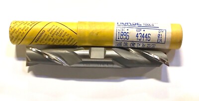Morse 23/32'' Double End Mill High Speed Steel 2 Flute USA Made
