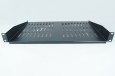 SHELF 2U 400MM DEEP FOR 19 INCH RACK BLACK for AV rack Data Rack