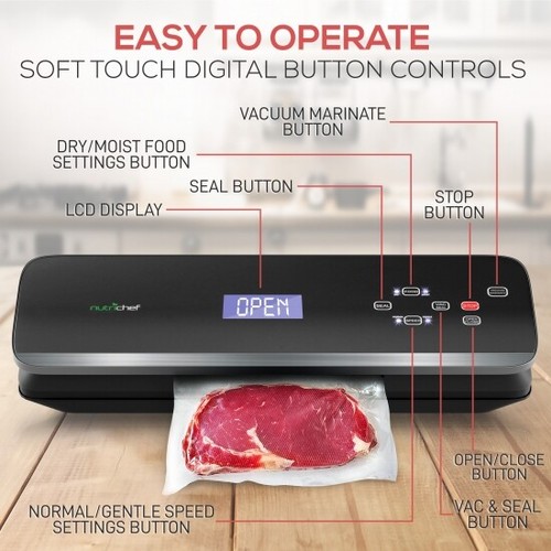how to use nutrichef vacuum sealer