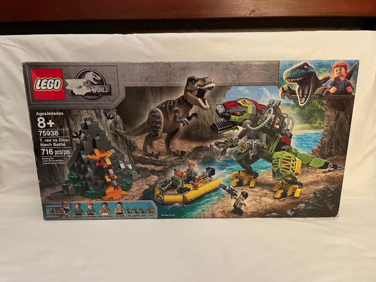 LEGO Jurassic World T. rex vs Dino Mech Battle 75938 (716 Pieces)