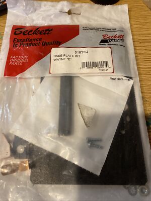 NEW! BECKETT 51833U BASE PLATE KIT WAYNE ''E'' Ignitor Burner