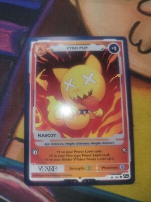 VCARD Rising Stars - First Edition (1st) Mascot  Pyro  Pup