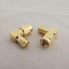 100pcs RP-SMA Male Jack to SMA Female Jack Right Angled 90 RF Adapter Connector