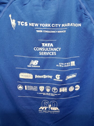 TCS New York City Marathon Training Series 18M Men Small Blue Jersey - Picture 7 of 10