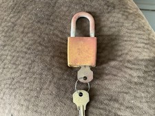 Vintage Corbin Padlock Lock w/ Original Key Made In USA