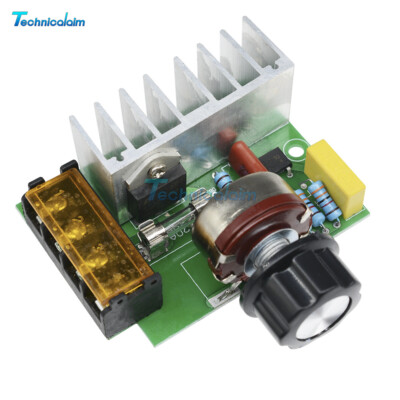 220V 4000W AC SCR Voltage Regulator Dimmer Thermostat Electric Motor Controller