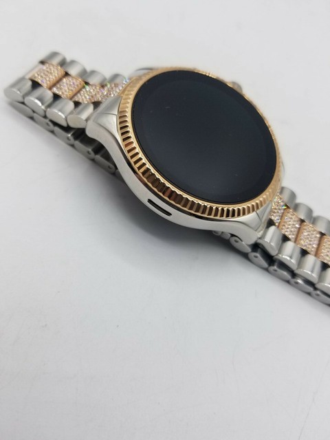 gen 5 lexington pavé gold tone smartwatch