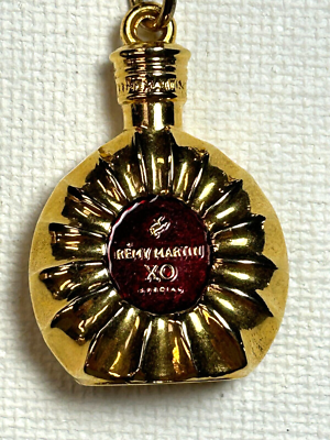 REMY MARTIN XO Keychain Special Cognac Mini Bottle Gold Tone Key