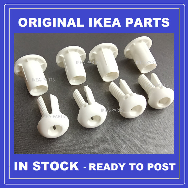 Juego de enchufes y enchufes Ikea 104850 105160 KURA nuevos piezas ORIGINALES X8 (4 cada pieza)
