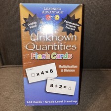 Learning Advantage Unknown Quantities Flash Cards Multiplication  Division NEW