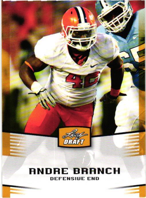 2012 Leaf Draft #3 Andre Branch Gold