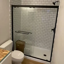 Shower Door 56-60 in. W x 72 in. H Double Sliding Bypass Door 6.0mm Thickness