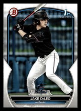 Jake DeLeo 2023 1st Bowman Draft ROOKIE CARD #BD-158 Miami Marlins FREE SHIP