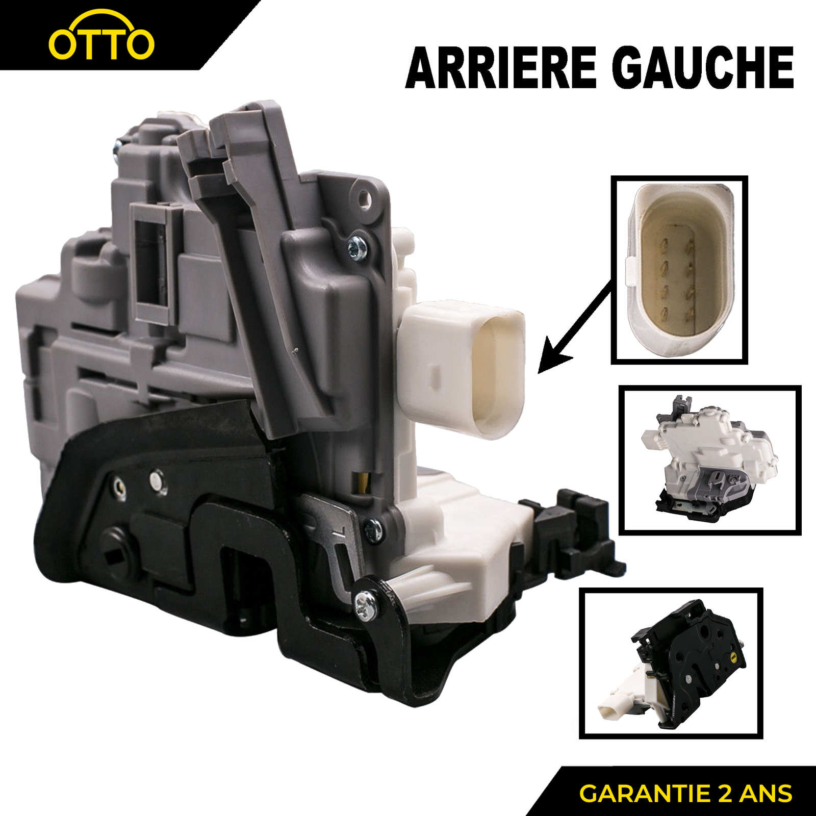 Serrure arrière gauche robuste pour Audi A4 et Q5, mécanisme de fermeture acier 8K0839015
