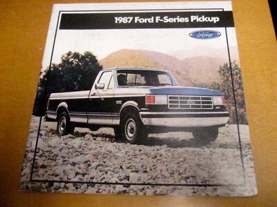 1987 FORD F-SERIES PICK UP FACTORY DEALER  LARGE BROCHURE 